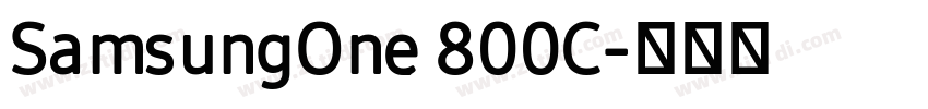SamsungOne 800C字体转换